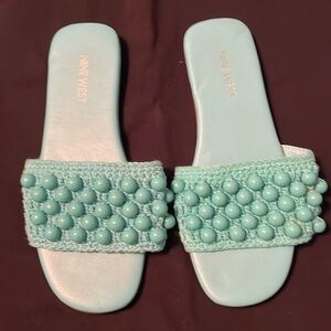 Nine West turquoise sandals